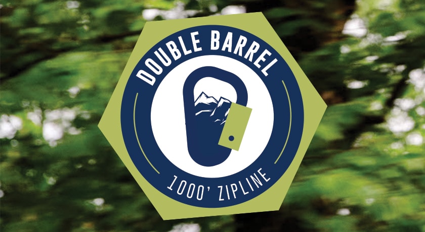 1000&#39; Double Barrel Zipline