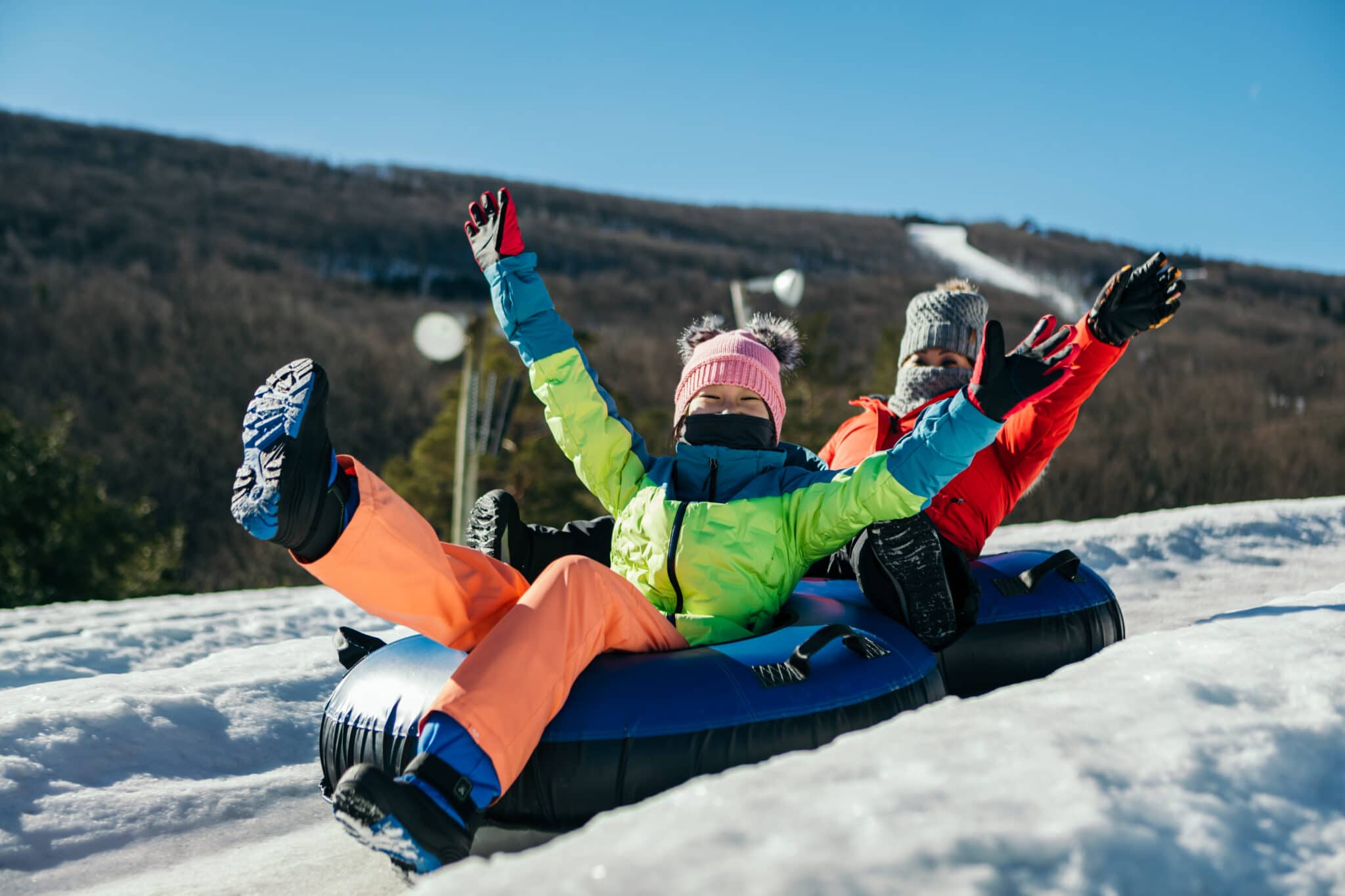 Snow Tubing In The Poconos Day Trips Vacations Camelback