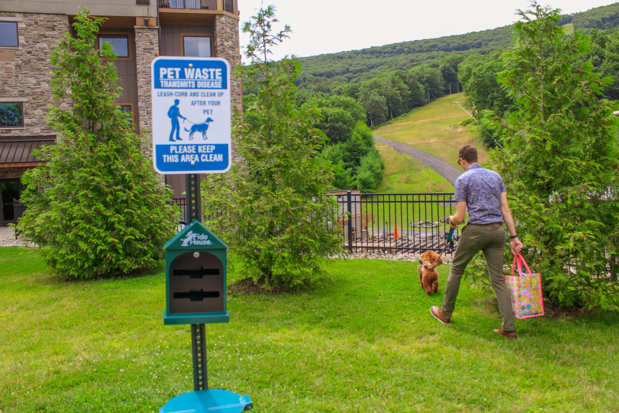 pet-friendly potty area