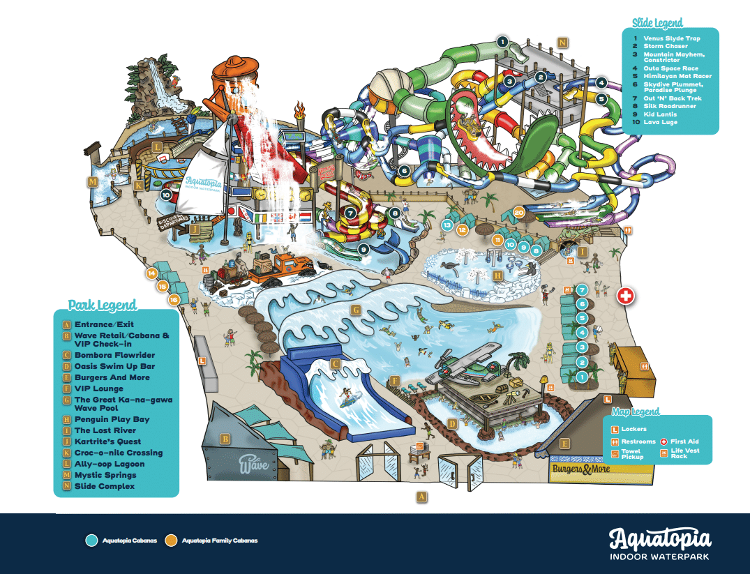 Resort Maps Camelbeach, Aquatopia, Camelback Ski & Resort